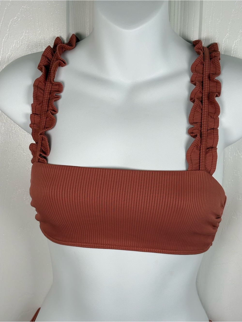 Beach Riot Ivy Bikini Bottom & Top In Rust Size Small - Picture 4 of 8